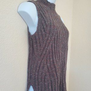 Sleeveless Mock Neck Knit Tunic